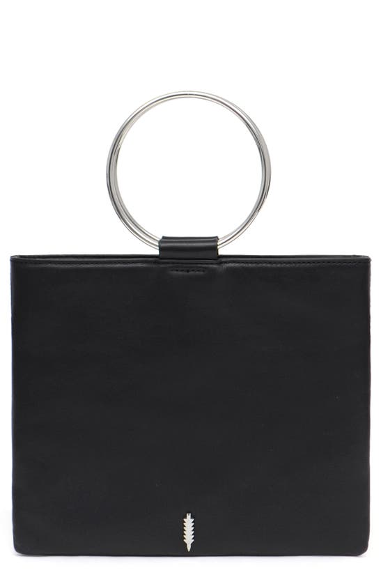 Thacker Le Pouch Leather Clutch In Black