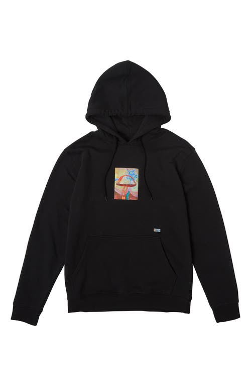 RVCA Sage Graphic Hoodie Black at Nordstrom,