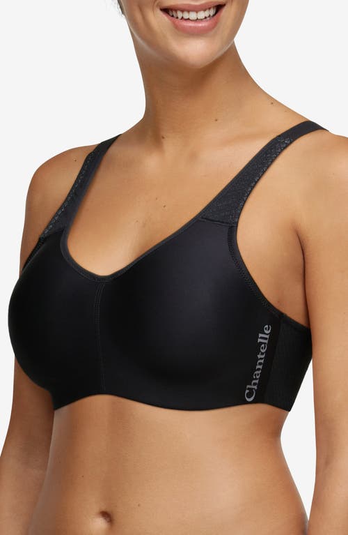 Chantelle Lingerie Everyday High Support Underwire Sports Bra In Black/grey-11