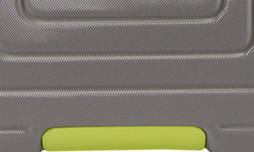 Hurley Suki 29" Hardshell Spinner Suitcase In Light Grey/neon
