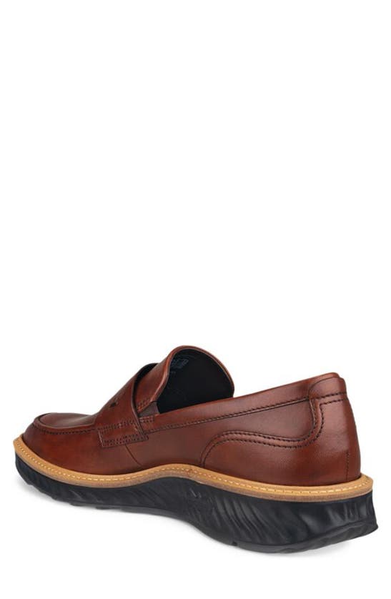 Shop Ecco St.1 Hybrid Penny Loafer In Cognac