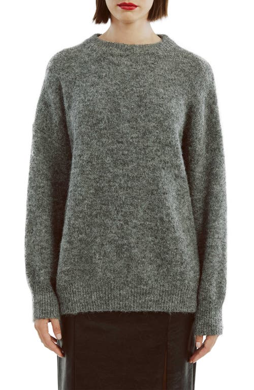 Shop Bardot Taytum Crewneck Sweater In Grey Marle