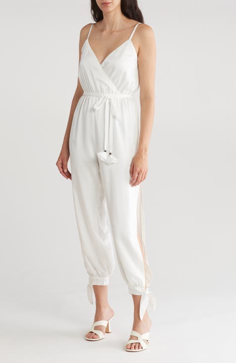 Lovely As Can Be Satin Jumpsuit