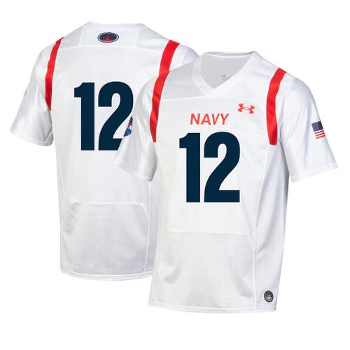 Men's Under Armour White Navy Midshipmen 2022 Special Games Replica Jersey