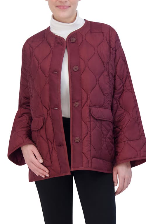Hudson Jeans Oversized Liner Jacket In Wine