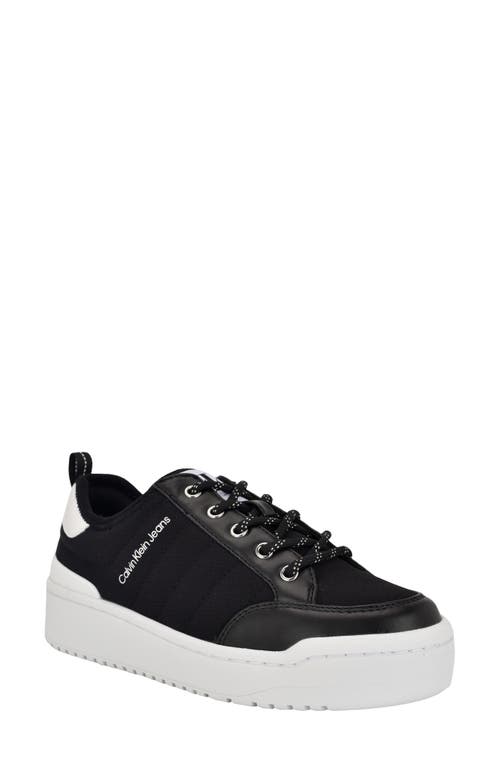 Shop Calvin Klein Austie Platform Sneaker In Black