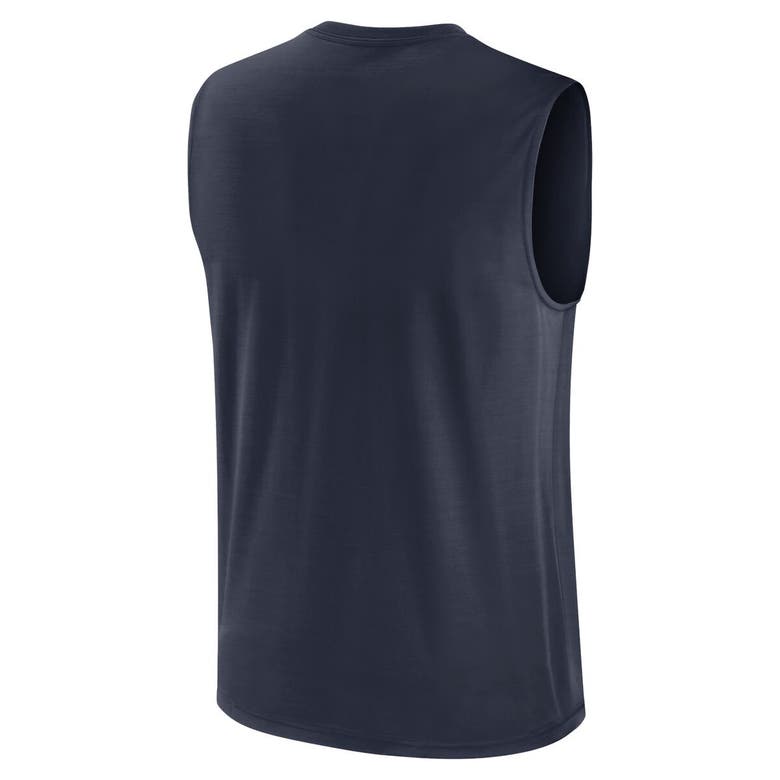 Shop Nike Navy Chicago Bears Muscle Tank Top