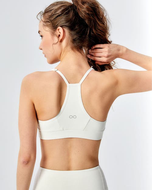 Shop Rebody Active Luna Cloudlux Bra In Off White/white