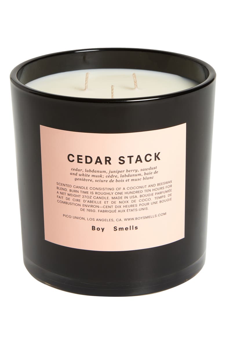 BOY SMELLS Cedar Stack Scented Candle, Main, color, NO COLOR