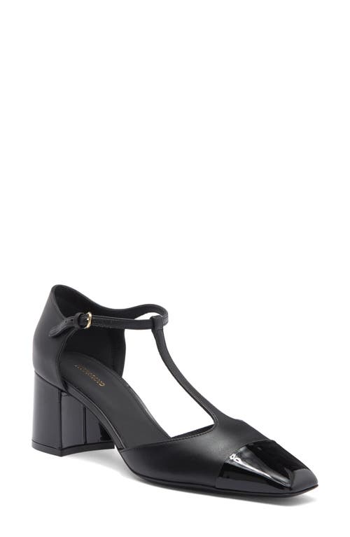 Shop Ferragamo Marilu T-strap Pump In Black