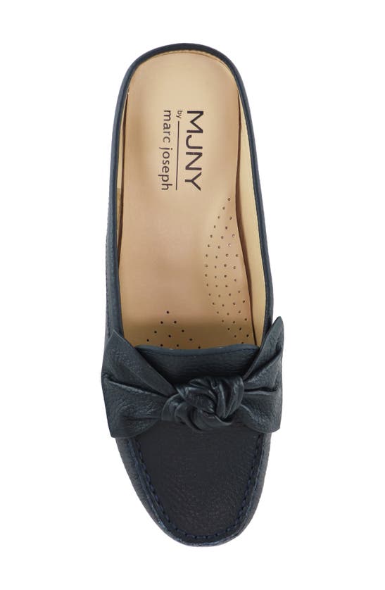 Marc Joseph New York Diane Mule In Navy Grainy