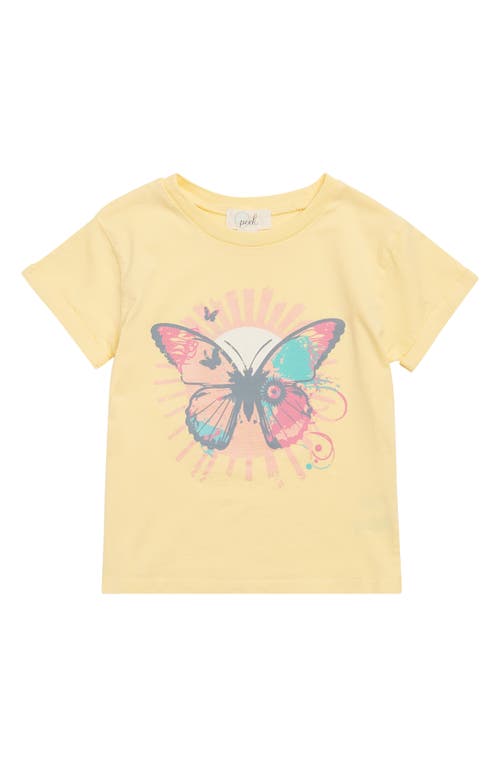 Peek Aren'T You Curious Kids' Sunshine Butterfly Cotton Graphic T-Shirt Light Yellow at Nordstrom,