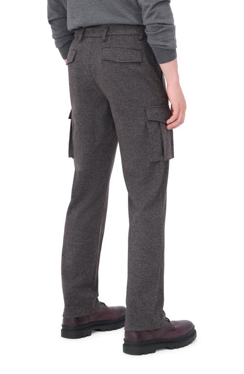 Shop Bugatchi Wool Blend Cargo Pants In Zinc