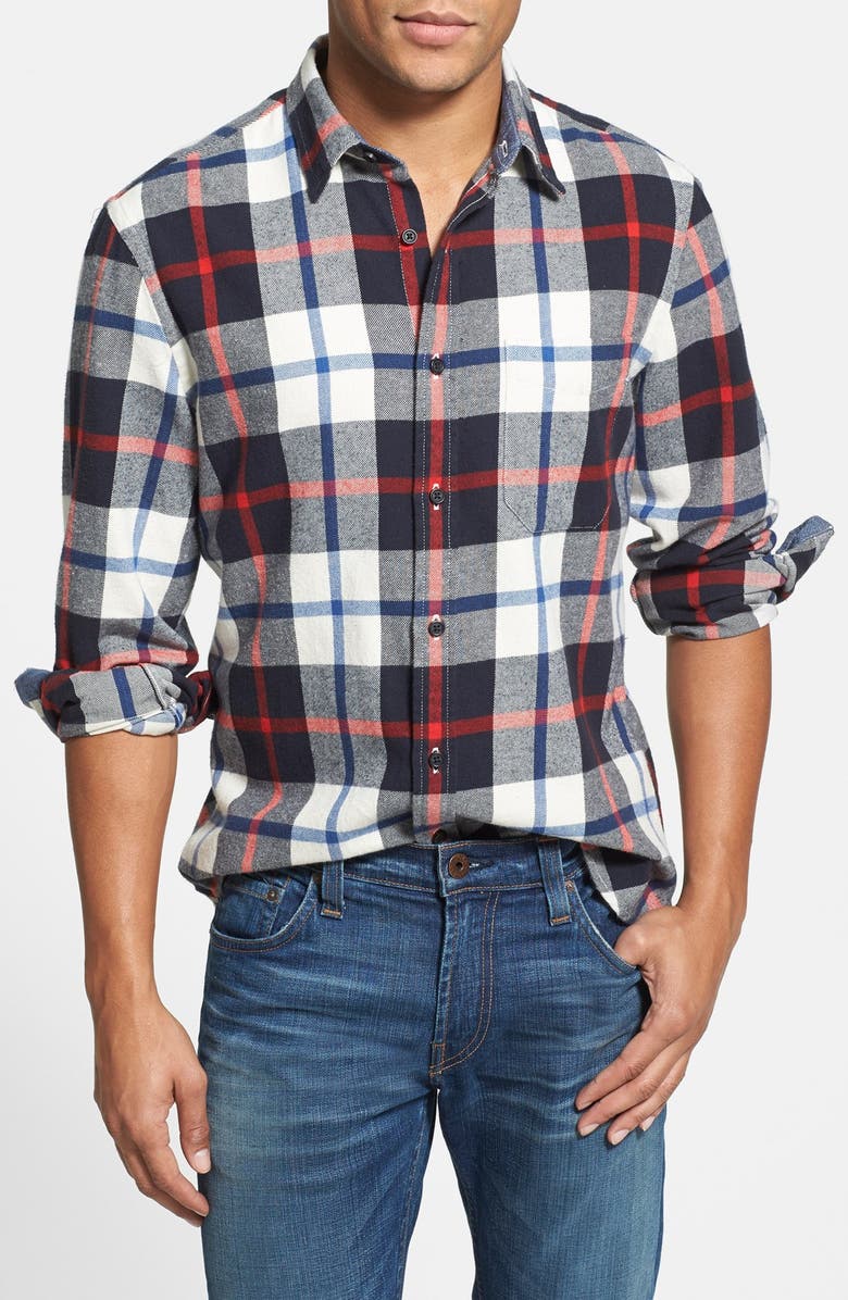 Wallin & Bros. Trim Fit Flannel Sport Shirt | Nordstrom