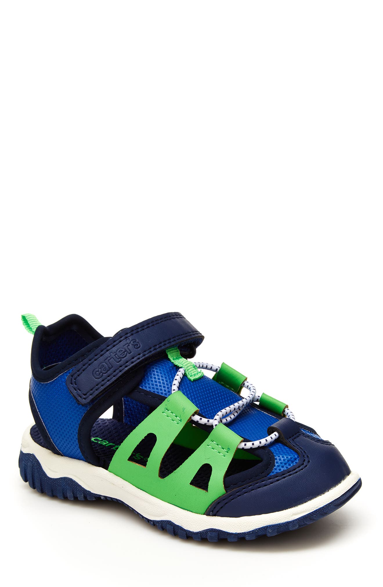 Carter's Kids' Shay Bungee Laced Sandal In Blue