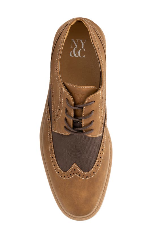 New York And Company Men's Tyler Wingtip Oxford Shoes In Brown