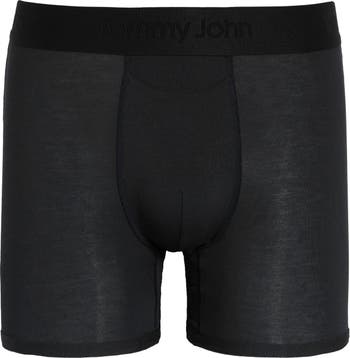 Tommy John Second Skin 8-inch Boxer Briefs In Black