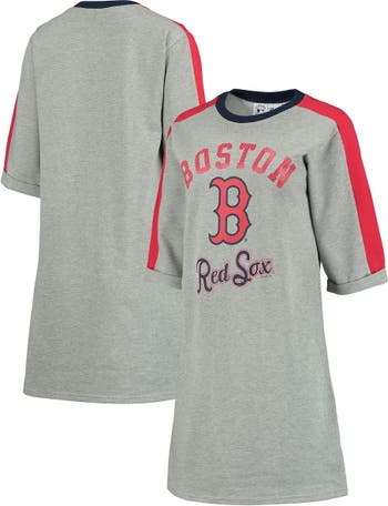 Women's G-III 4Her by Carl Banks Red Boston Sox Dot Print V-Neck Fitted T-Shirt Size: Medium