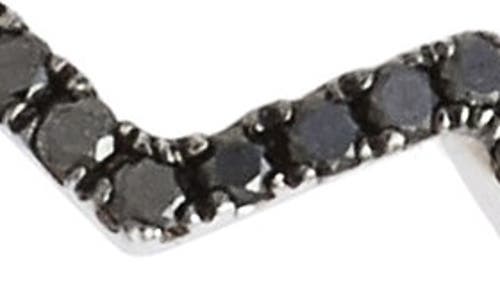 Bony Levy 'stackable' Zigzag Diamond Ring In Black Diamond/white Gold
