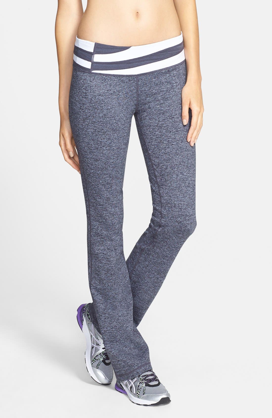 Zella 'Barely Flare Booty' Cross Dye Pants Nordstrom