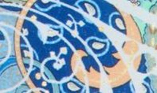 La Fiorentina Silk-blend Printed Scarf In Blue