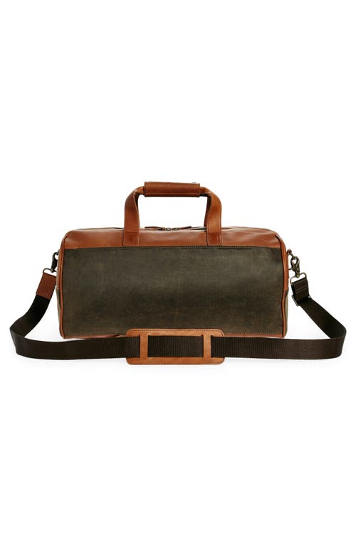 Shop Johnston & Murphy Antique Duffle Bag In Chocolate/brown
