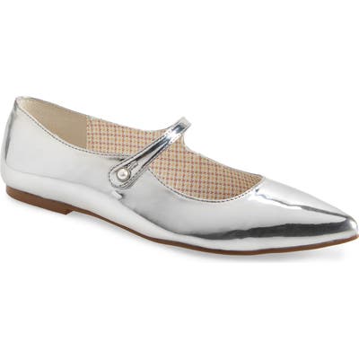 1901 Mallen Pointed Toe Flat, Metallic