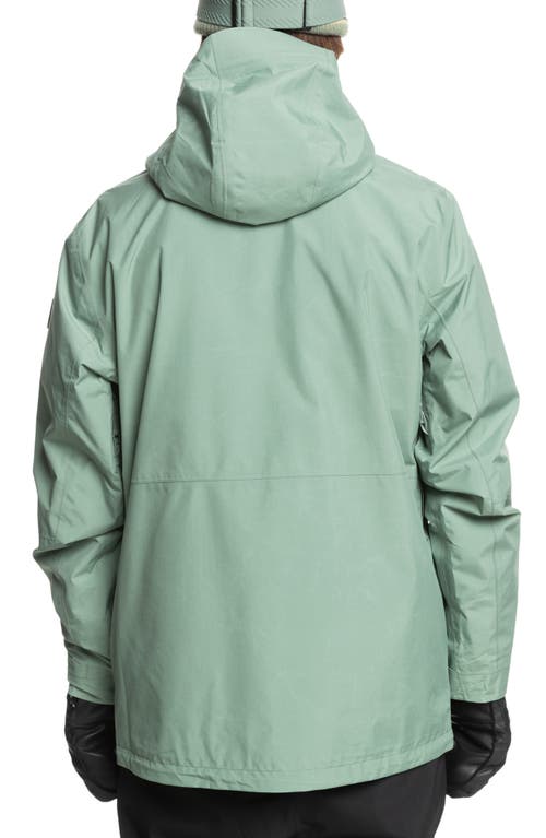 Quiksilver Mission Gore-tex® Waterproof Warmflight® Insulated Jacket In Sea Spray