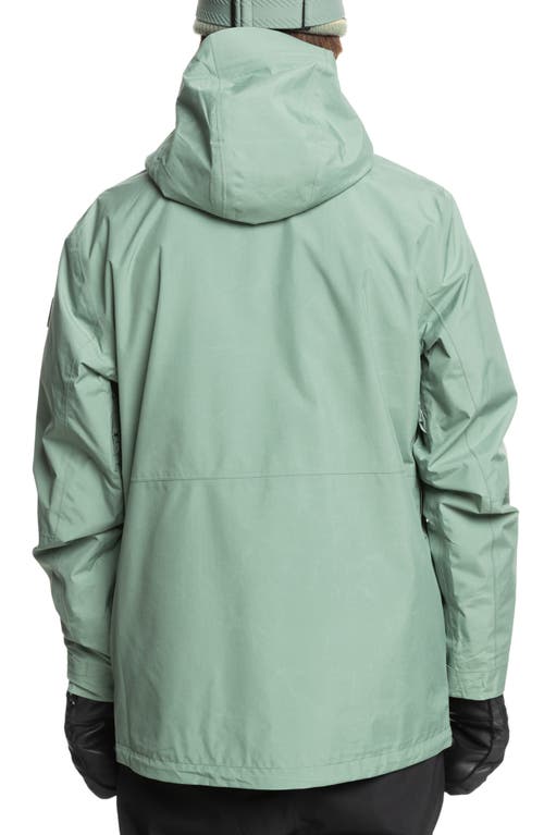 Shop Quiksilver Mission Gore-tex® Waterproof Warmflight® Insulated Jacket In Sea Spray