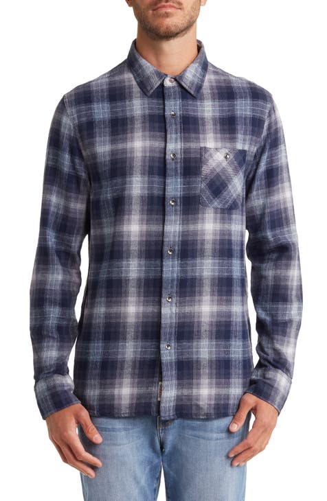 Eastlake Long Sleeve Plaid Single Pocket Flannel Shirt
