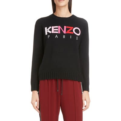 Kenzo Logo Wool Sweater, Black