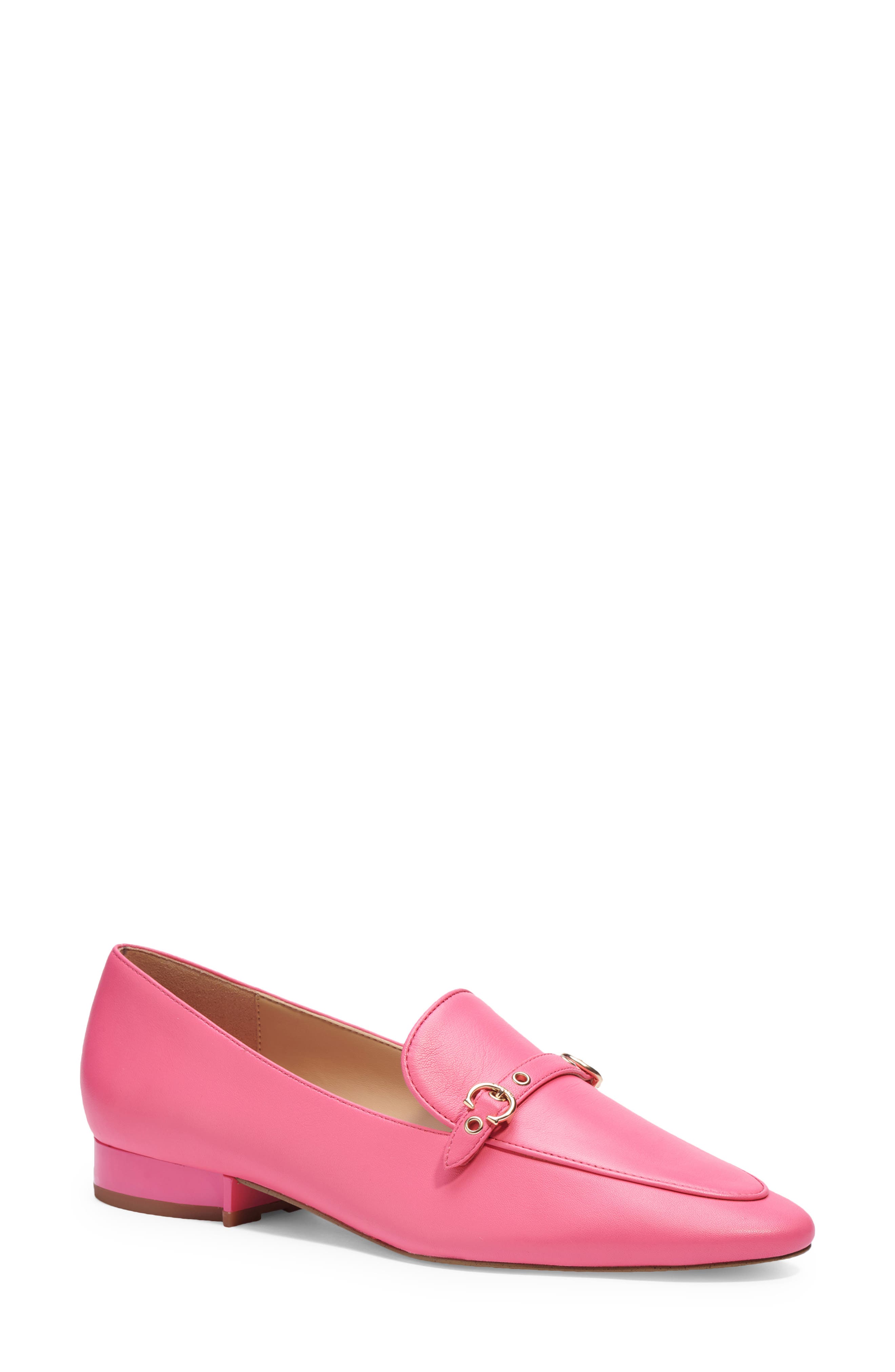 coach pink loafers