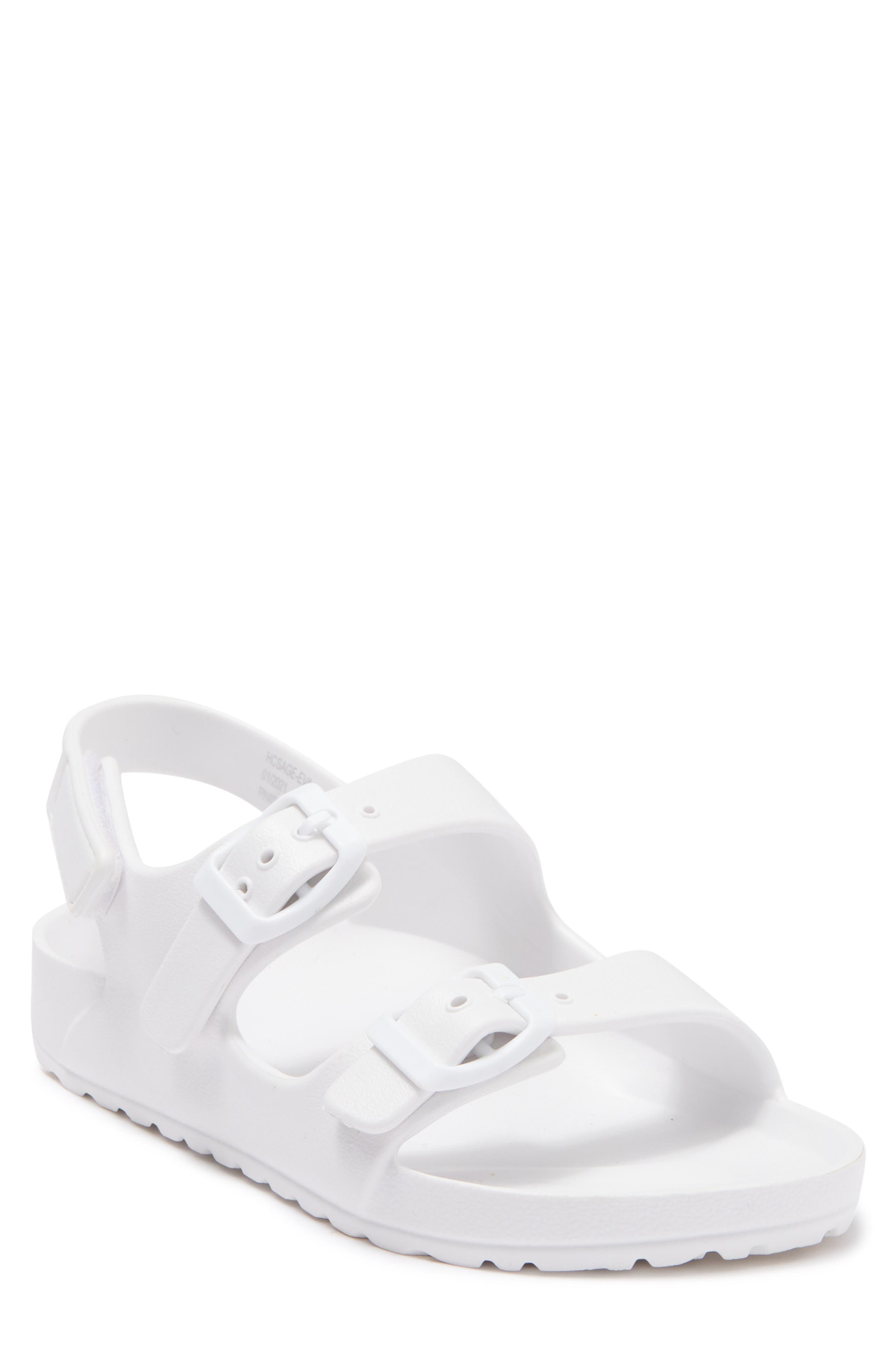 Harper Canyon Kids' Sage Buckled Sandal In White