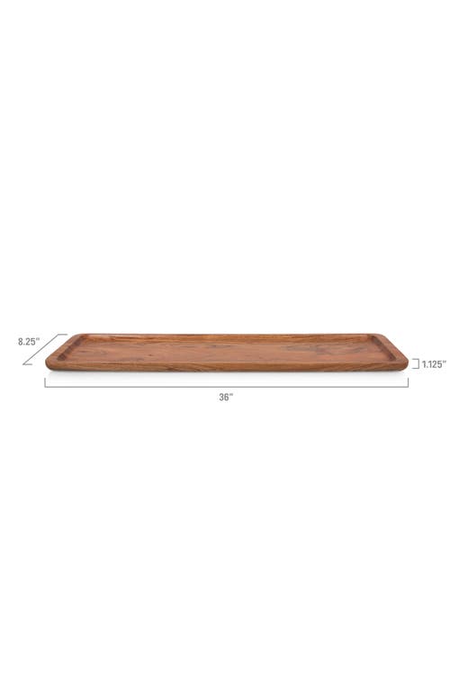 Picnic Time Canap Serving Tray In Brown