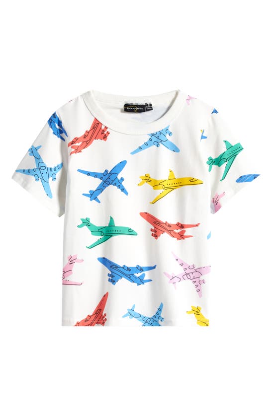 Shop Rock Your Baby Kids' Big Jet T-shirt In Cream