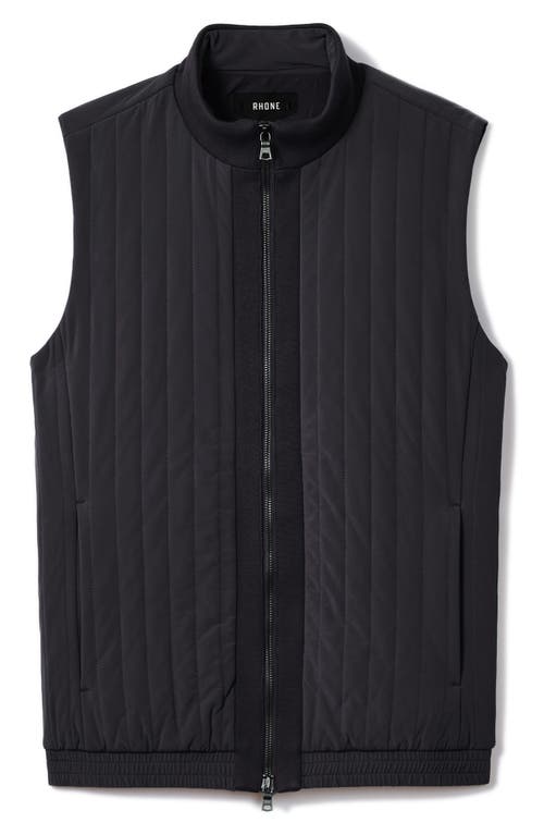 Shop Rhone Skyline Quilted Vest In Black