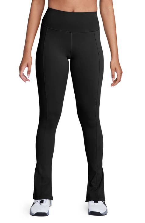 Nike Plus air black high waisted zip front leggings, ASOS