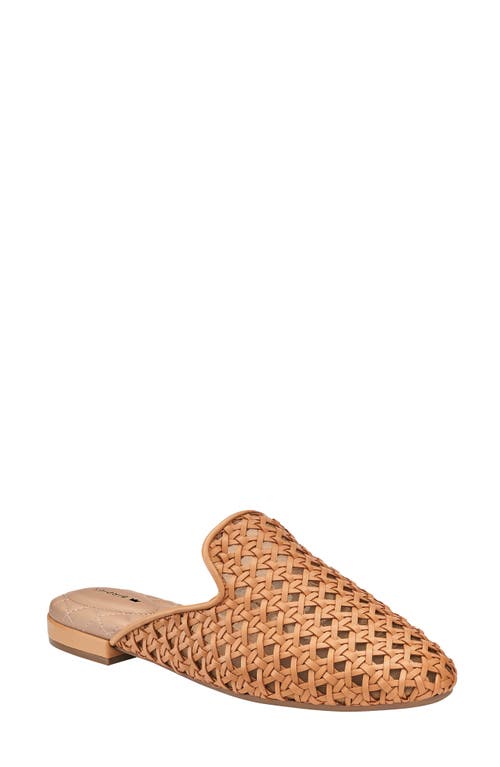 Birdies Phoebe Woven Mule in Toffee Woven Faux Leather