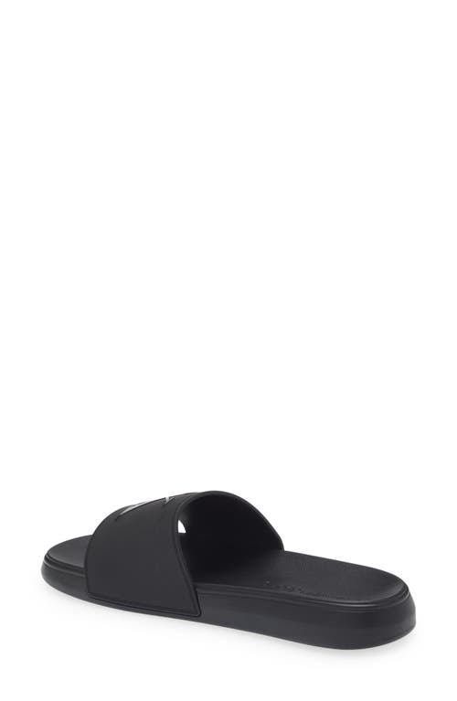 Shop Calvin Klein Wiston Slide Sandal In Black/black