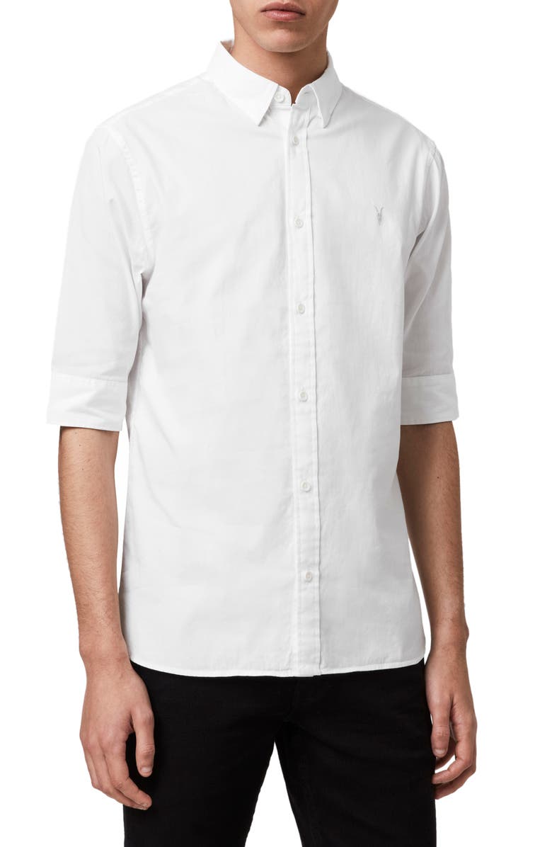 ALLSAINTS Redondo Slim Fit Sport Shirt, Main, color, 100