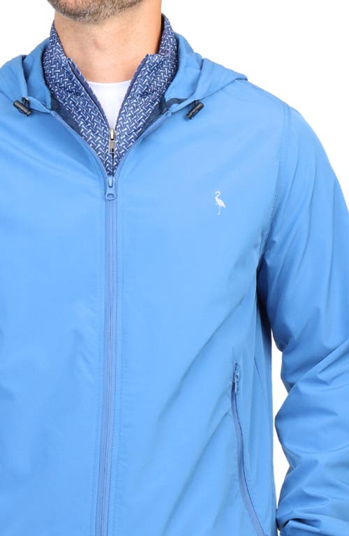 Shop Tailorbyrd Hooded Golf Performance Jacket In Blue