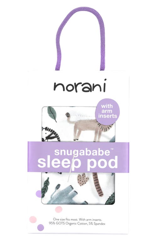 Shop Norani Print Swaddle Blanket In Green/brown