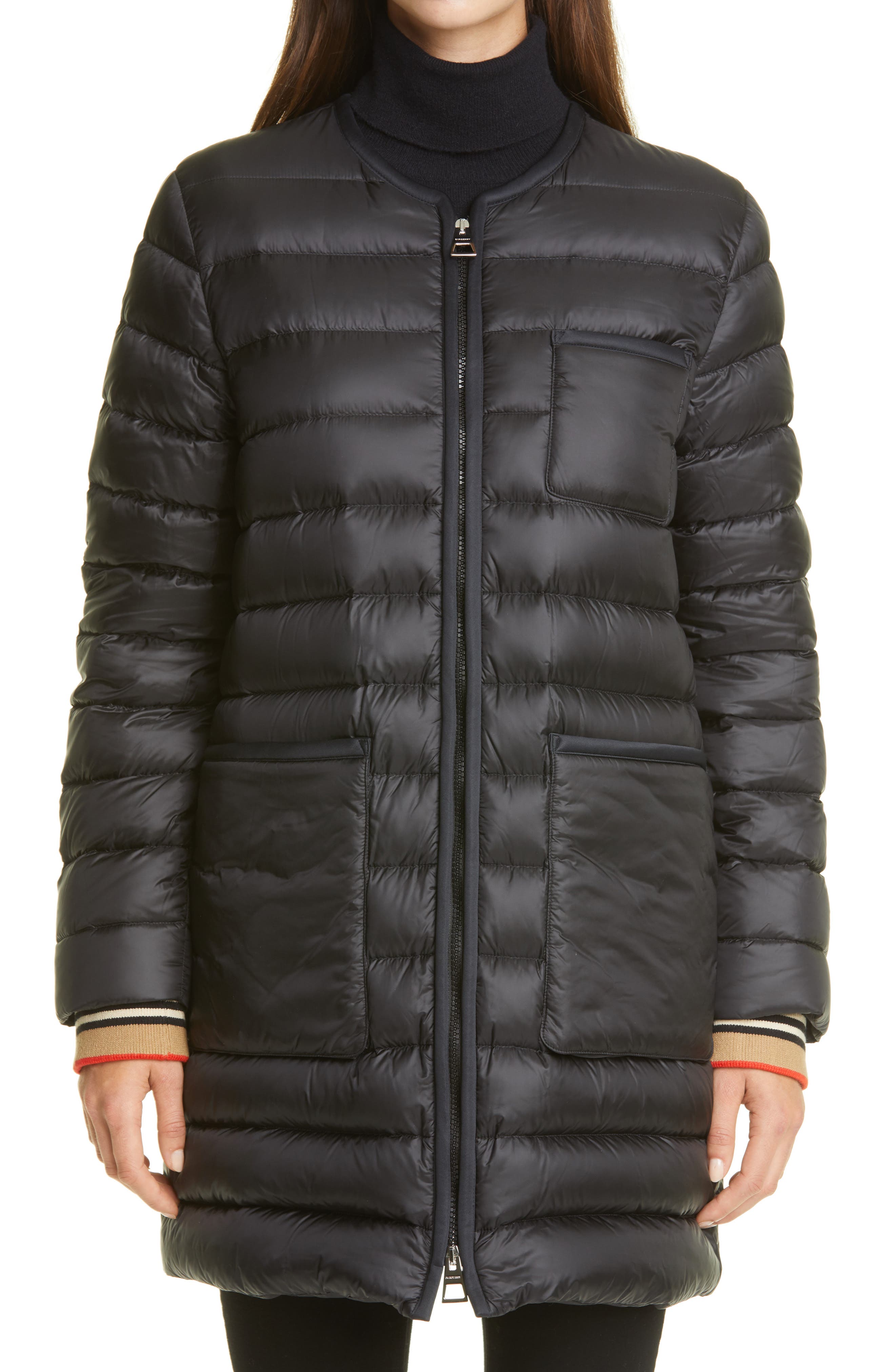 burberry puffer coat womens