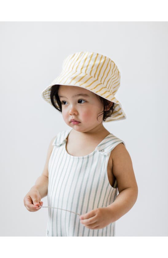 Shop Pehr Stripes Away Organic Cotton Overalls In Stripes Away Sea