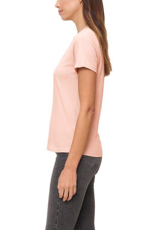The Standard Stitch The Crew Tee In Peach