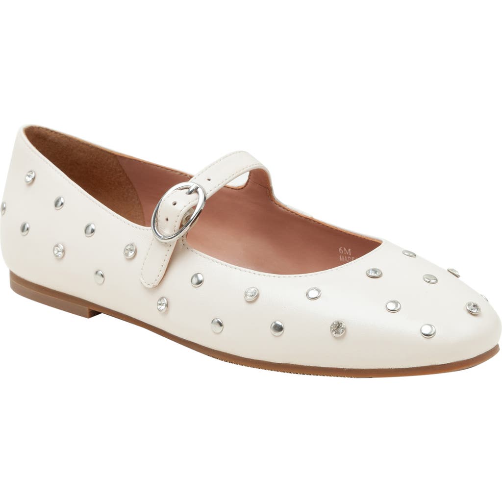 Linea Paolo Millie Mary Jane Flat in Ivory