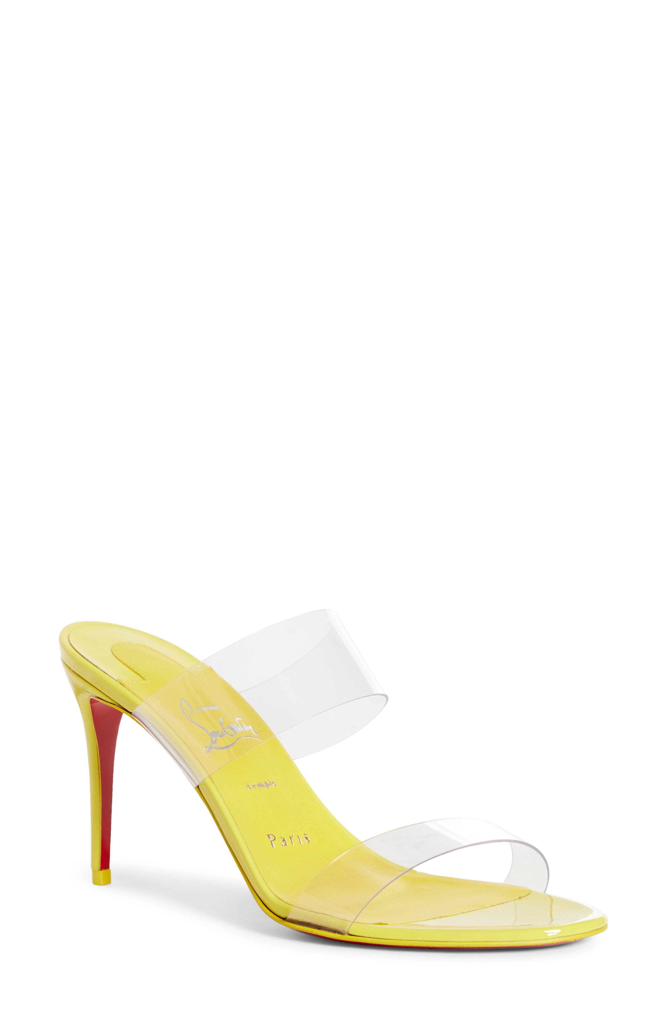 yellow designer heels