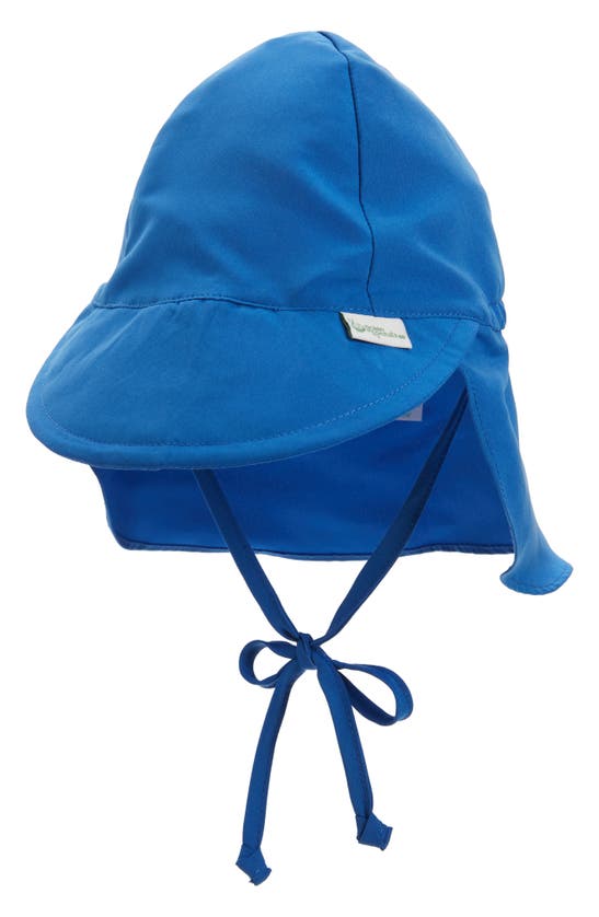 Green Sprouts Babies' Flap Sun Hat In Blue