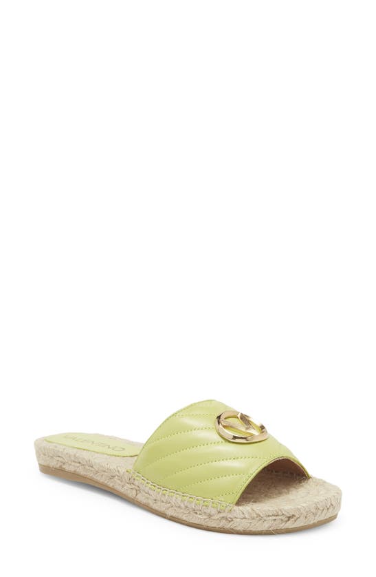 Valentino By Mario Valentino Clavel Espadrille Slide Sandal In