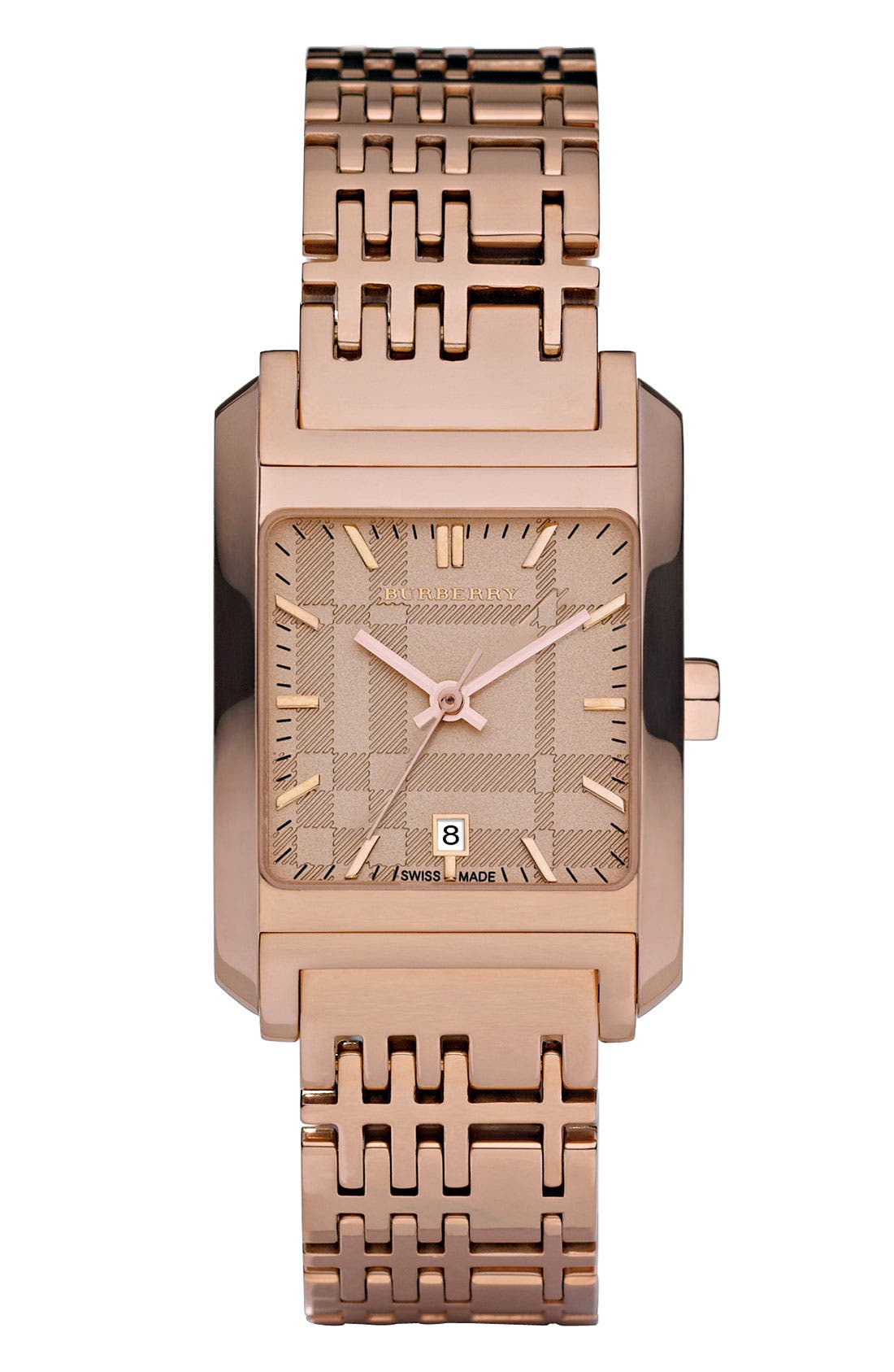 Burberry Ladies' Square Case Rose Gold Watch Nordstrom